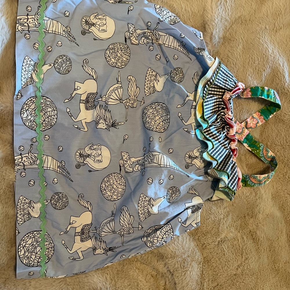 Matilda Jane tank top with adjustable gold buttons